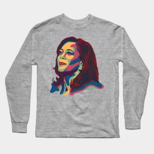 Kamala Harris Portrait Long Sleeve T-Shirt